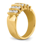 14k 1 carat Lab Grown Diamond VS/SI+ G+ Complete Fashion Band