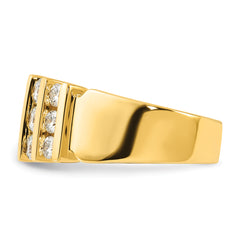 14k 1 1/2 carat Lab Grown Diamond VS/SI+ G+ Complete Fashion Band