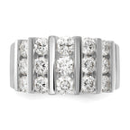 14k White Gold 2 carat Lab Grown Diamond VS/SI+ G+ Complete Fashion Band