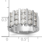 14k White Gold 2 carat Lab Grown Diamond VS/SI+ G+ Complete Fashion Band