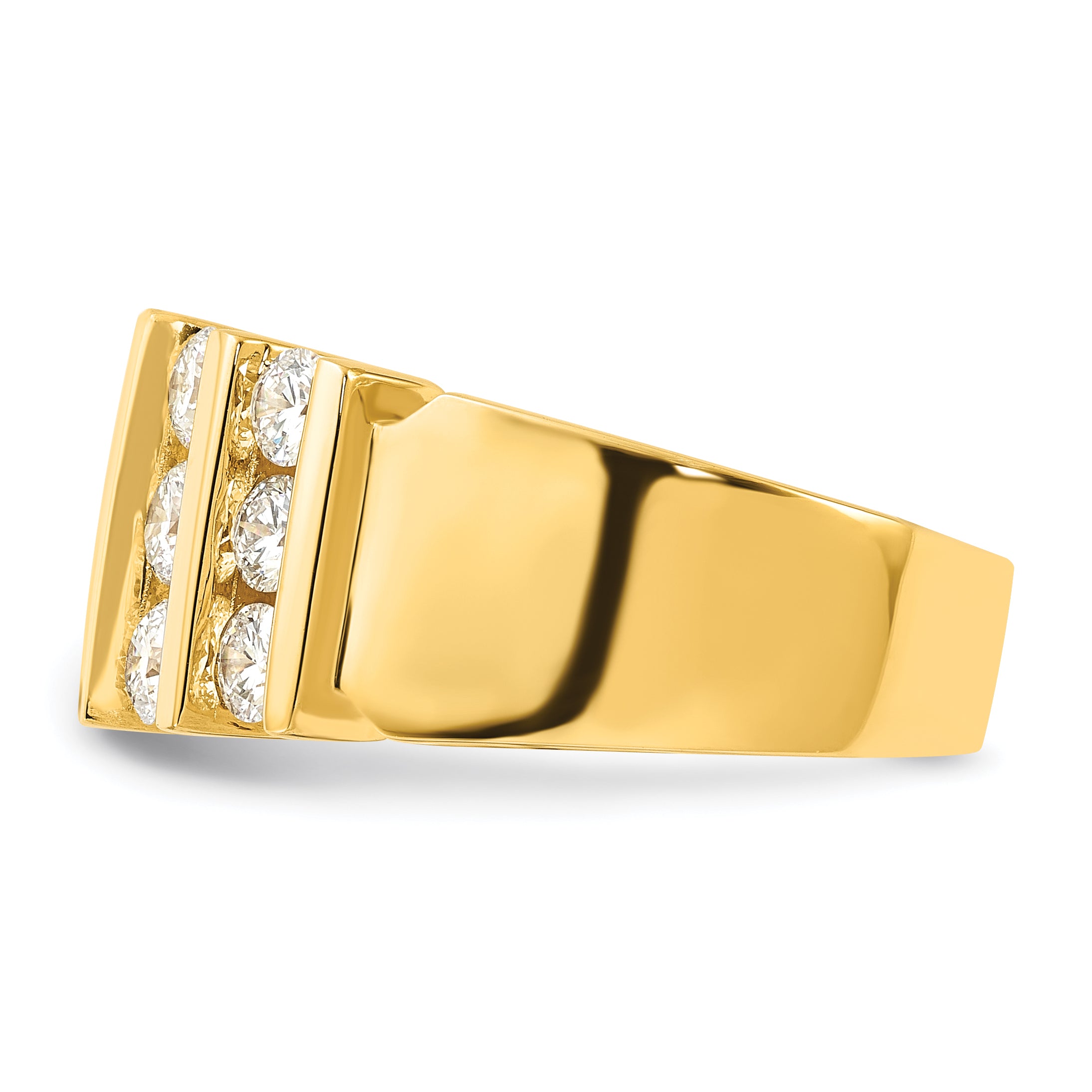 14k 2 carat Lab Grown Diamond VS/SI+ G+ Complete Fashion Band