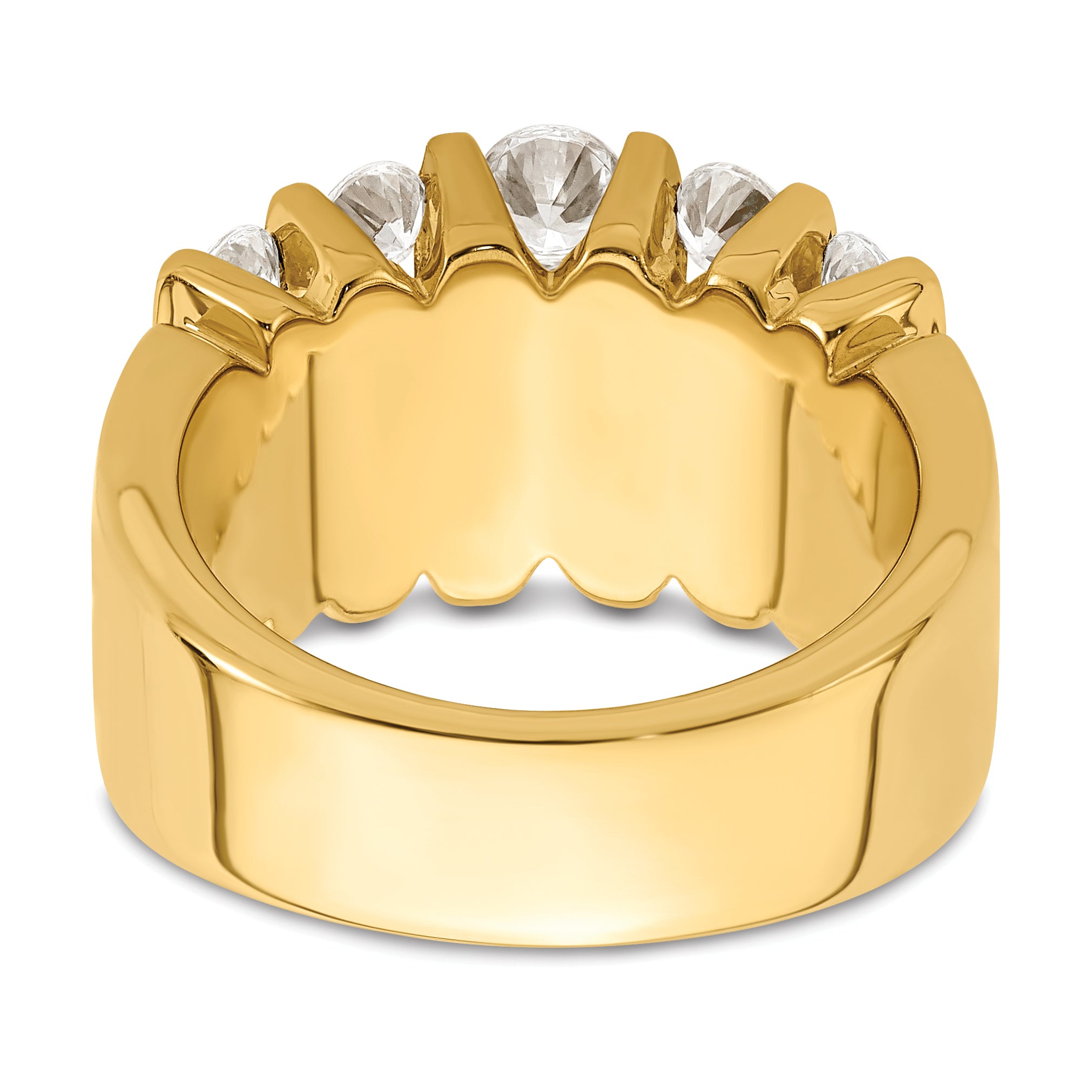 14k 2 carat Lab Grown Diamond VS/SI+ G+ Complete Fashion Band