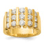 14k 2 carat Lab Grown Diamond VS/SI+ G+ Complete Fashion Band