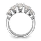 14k White Gold 3 carat Lab Grown Diamond VS/SI+ G+ Complete Fashion Band