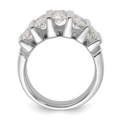 14k White Gold 3 carat Lab Grown Diamond VS/SI+ G+ Complete Fashion Band