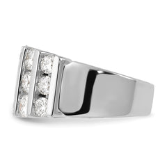 14k White Gold 3 carat Lab Grown Diamond VS/SI+ G+ Complete Fashion Band