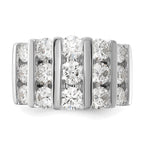 14k White Gold 3 carat Lab Grown Diamond VS/SI+ G+ Complete Fashion Band