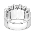 14k White Gold 3 carat Lab Grown Diamond VS/SI+ G+ Complete Fashion Band