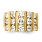 14k 3 carat Lab Grown Diamond VS/SI+ G+ Complete Fashion Band