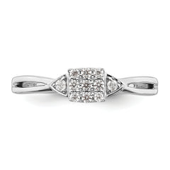 14K Two-Tone Lab Grown Diamond VS/SI+ G+ Heart Cluster Ring