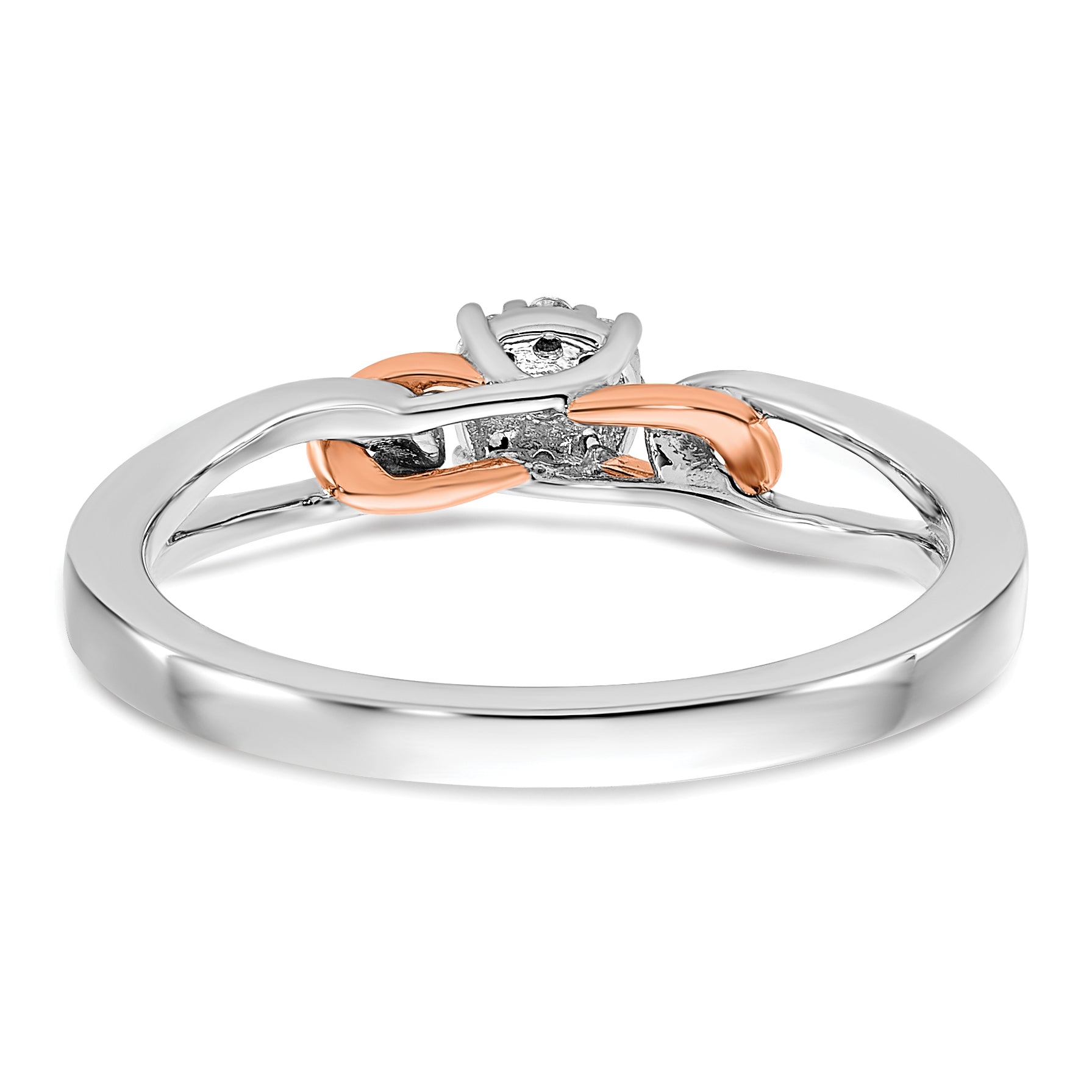 14K Two-Tone Lab Grown Diamond VS/SI+ G+ Cluster Ring