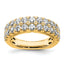 14k 1 3/4 carat Lab Grown Diamond VS+ F+ Complete Double Row Fashion Band