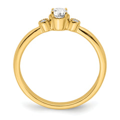 First Promise 14k 1/4 carat Lab Grown Diamond VS/SI+ G+ Complete Petite Engagement Ring