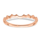 14k Rose Gold 1/5 carat Lab Grown Diamond VS/SI+ G+ Complete Wedding Band