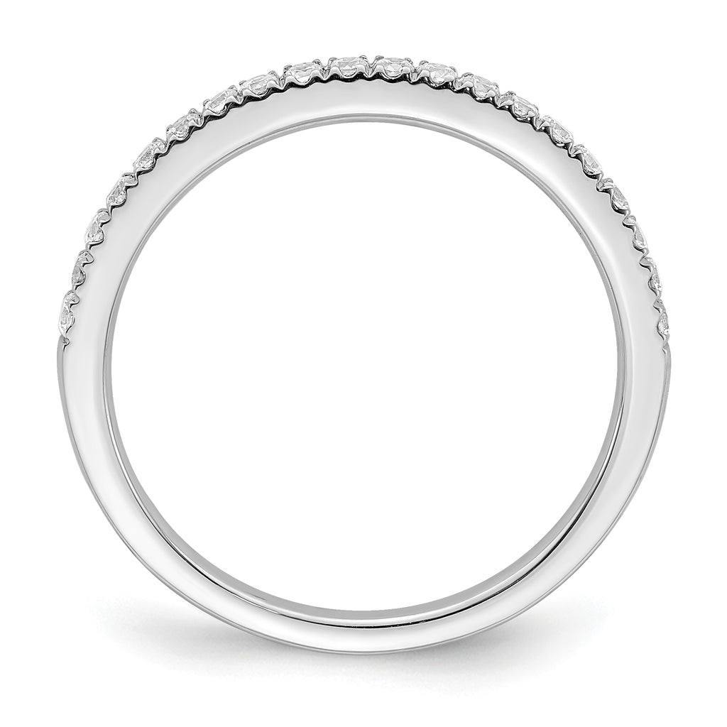 14k White Gold 1/4 carat Lab Grown Diamond VS/SI+ G+ Complete Wedding Band