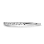 14k White Gold 1/4 carat Lab Grown Diamond VS/SI+ G+ Complete Wedding Band