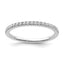 14k White Gold 1/4 carat Lab Grown Diamond VS/SI+ G+ Complete Wedding Band
