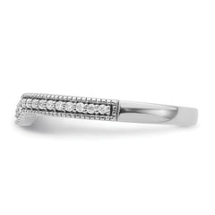 14K White Gold Lab Grown Diamond VS/SI+ G+ Wedding Band