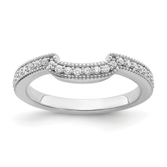 14K White Gold Lab Grown Diamond VS/SI+ G+ Wedding Band