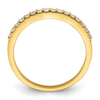 14k Two Tone 1/5 carat Lab Grown Diamond VS/SI+ G+ Complete Wedding Band