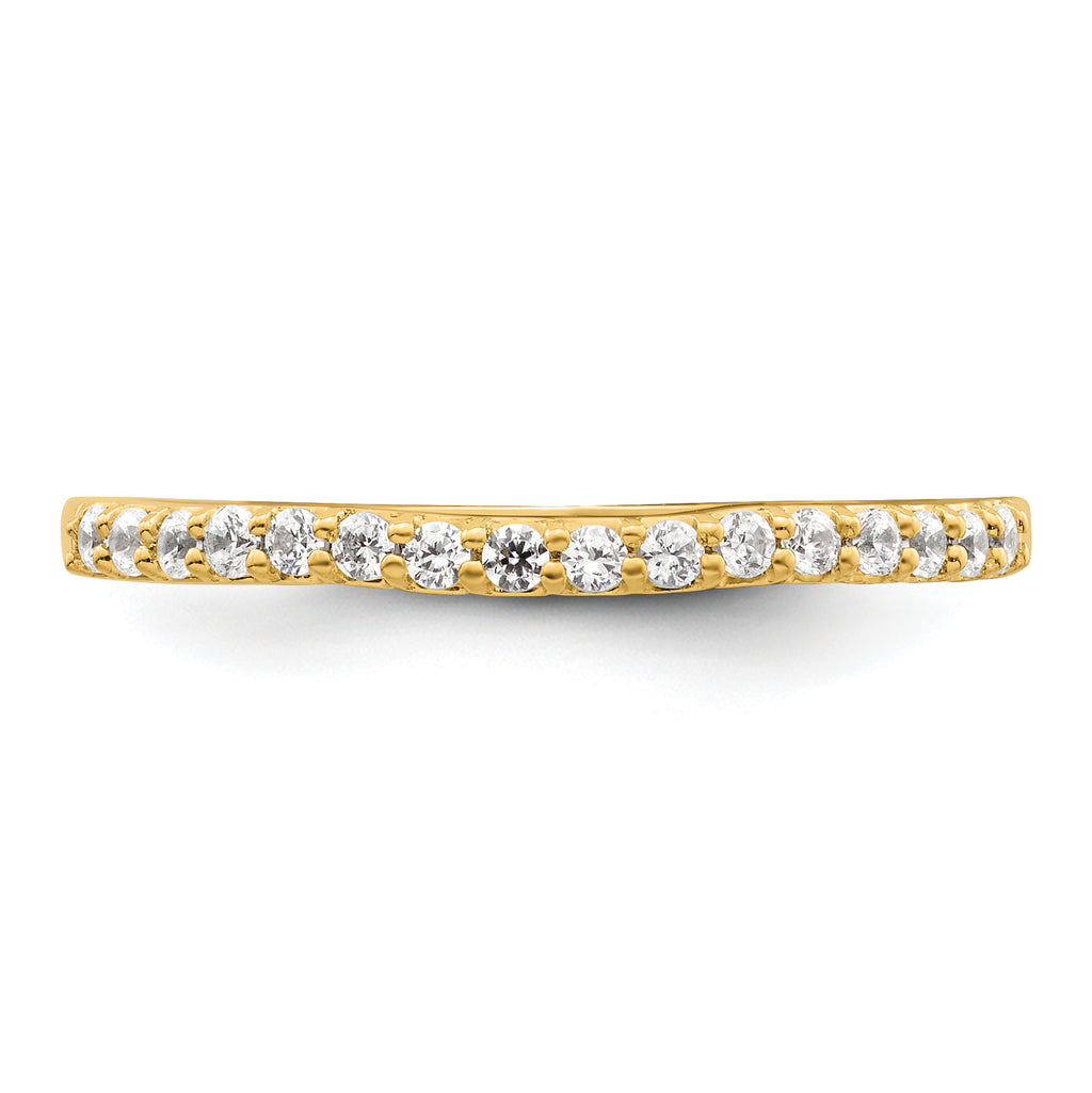 14k Two Tone 1/5 carat Lab Grown Diamond VS/SI+ G+ Complete Wedding Band