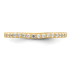 14k Two Tone 1/5 carat Lab Grown Diamond VS/SI+ G+ Complete Wedding Band