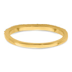 14k Two Tone 1/5 carat Lab Grown Diamond VS/SI+ G+ Complete Wedding Band