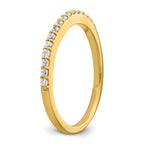 14k Two Tone 1/5 carat Lab Grown Diamond VS/SI+ G+ Complete Wedding Band