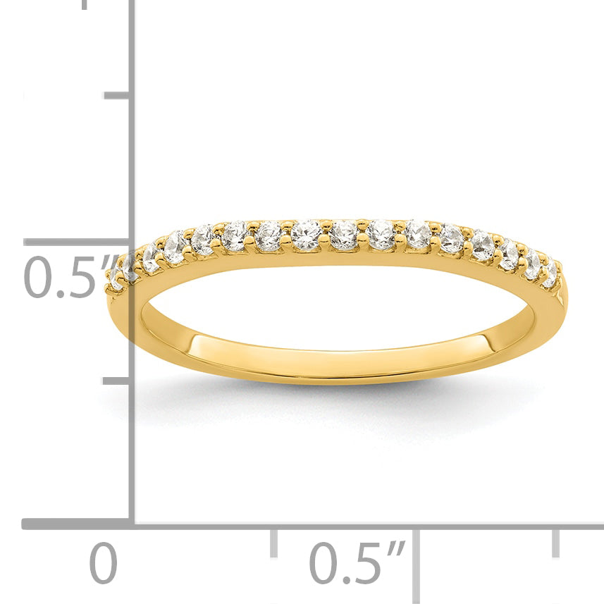 14k Two Tone 1/5 carat Lab Grown Diamond VS/SI+ G+ Complete Wedding Band