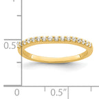 14k Two Tone 1/5 carat Lab Grown Diamond VS/SI+ G+ Complete Wedding Band