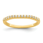 14k Two Tone 1/5 carat Lab Grown Diamond VS/SI+ G+ Complete Wedding Band