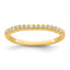 14k Two Tone 1/5 carat Lab Grown Diamond VS/SI+ G+ Complete Wedding Band