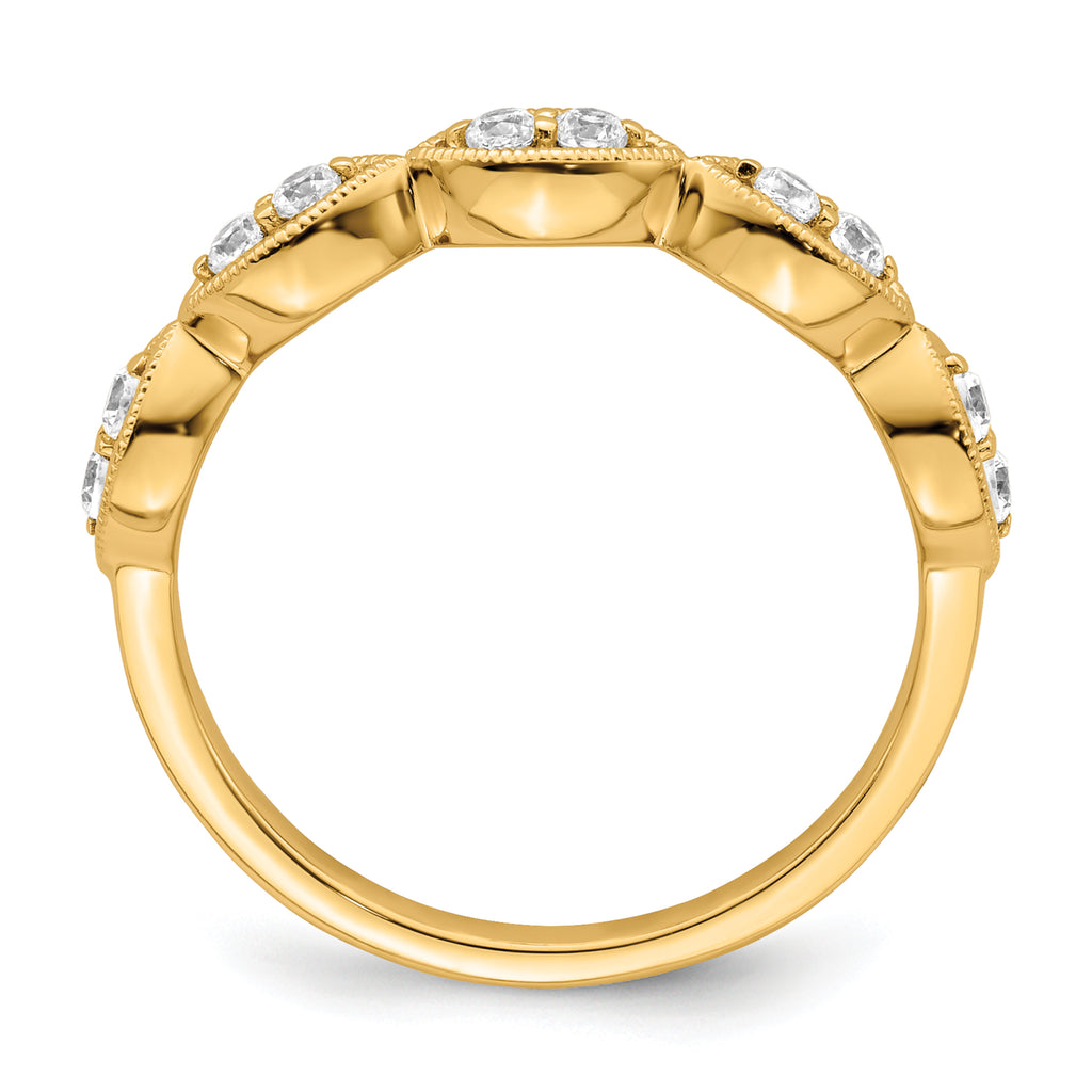14k 1/4 carat Lab Grown Diamond VS/SI+ G+ Complete Ring