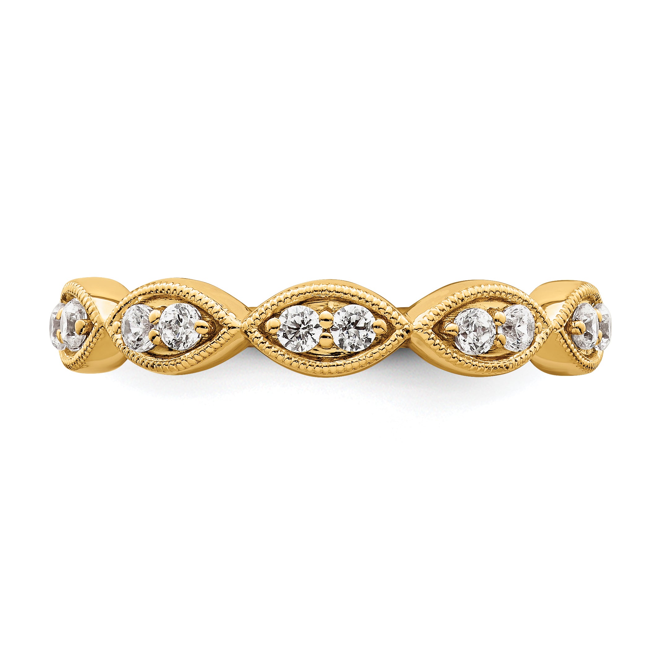 14k 1/4 carat Lab Grown Diamond VS/SI+ G+ Complete Ring