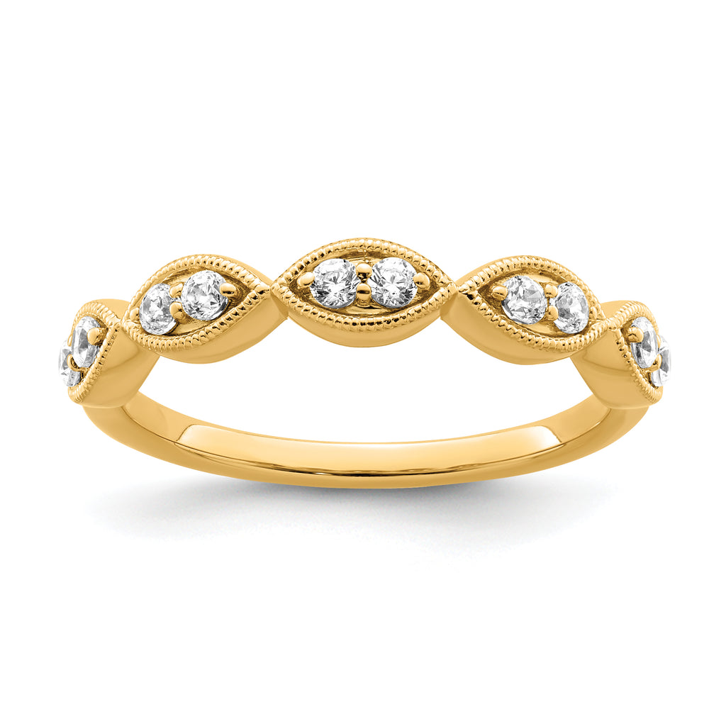 14k 1/4 carat Lab Grown Diamond VS/SI+ G+ Complete Ring