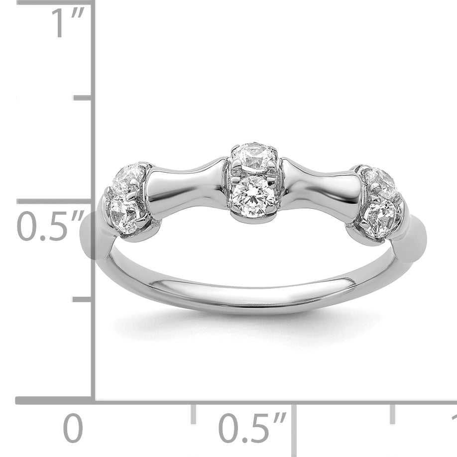 14K White Gold Lab Grown Diamond VS/SI+ G+ Fancy Ring