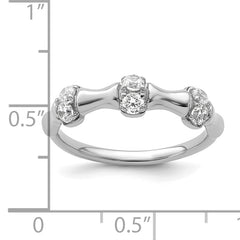 14K White Gold Lab Grown Diamond VS/SI+ G+ Fancy Ring
