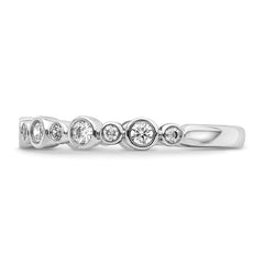 14K White Gold Lab Grown Diamond VS/SI+ G+ Band