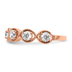 14K Rose Gold Lab Grown Diamond VS/SI+ G+ Band