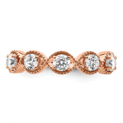 14K Rose Gold Lab Grown Diamond VS/SI+ G+ Band