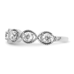 14K White Gold Lab Grown Diamond VS/SI+ G+ Band