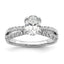 Four-Prong Setting Oval Lab-Grown Diamond Engagement Ring in 14K White Gold (1 5/8 ct. tw.), Size 7 - Sophia Jewelers