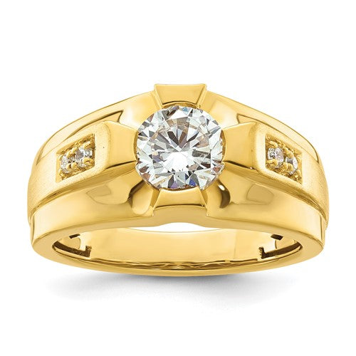 Men's Lab-Grown Diamond Ring in 10K Yellow Gold (5/8 ct. tw.), Size 10 - Sophia Jewelers Main image