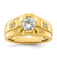 Men's Lab-Grown Diamond Ring in 10K Yellow Gold (5/8 ct. tw.), Size 10 - Sophia Jewelers