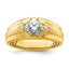 Men's Lab-Grown Diamond Ring in 14K Yellow Gold (1 1/15 ct. tw.), Size 10 - Sophia Jewelers