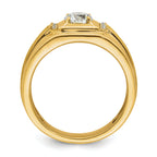 10k 7/8 carat Lab Grown Diamond VS/SI+ G+ Complete Men's Ring