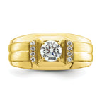 10k 7/8 carat Lab Grown Diamond VS/SI+ G+ Complete Men's Ring