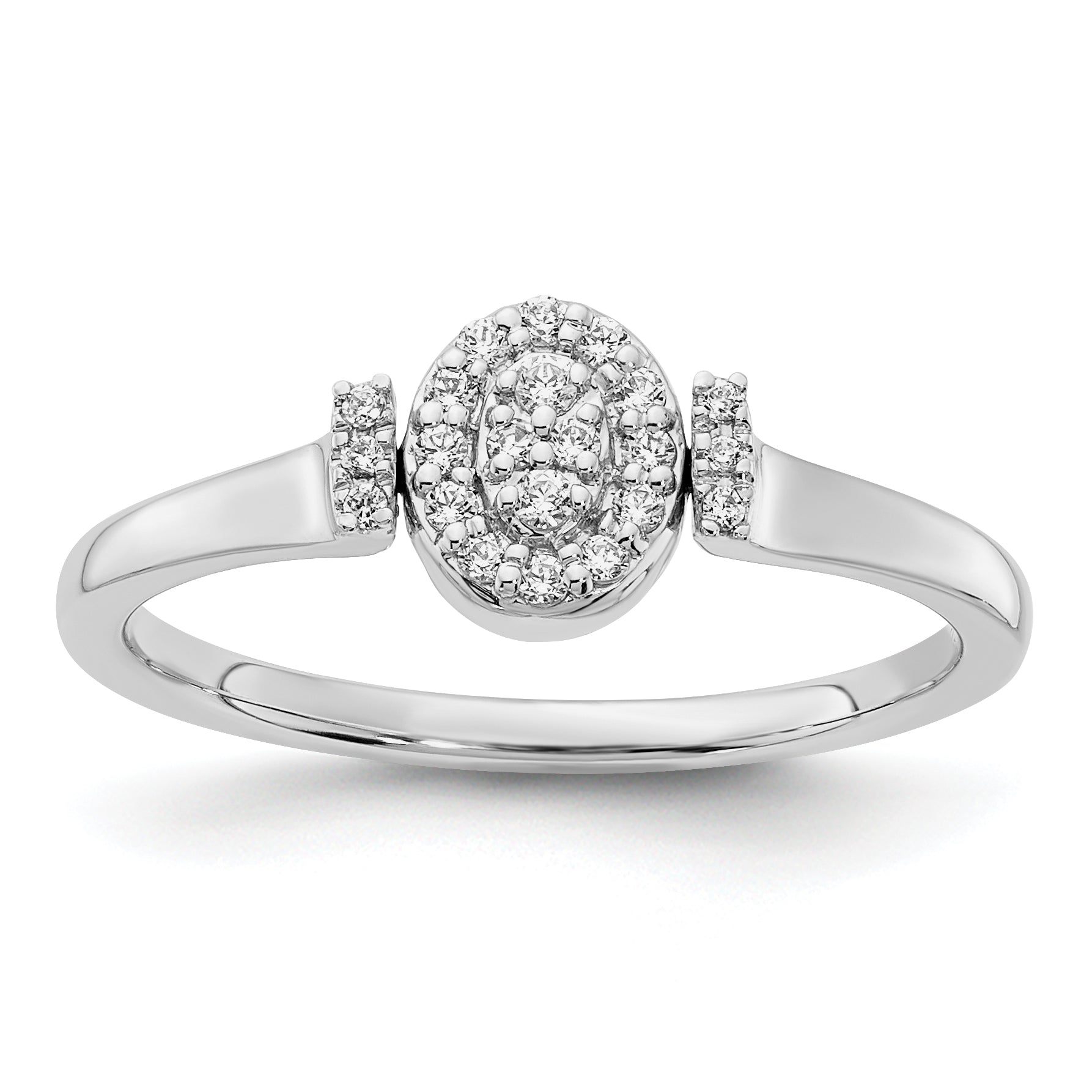14k White Gold Polished Ruby and Diamond Flip Ring