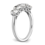 Oval Lab-Grown Diamond Five-Stone Anniversary Ring in 14K White Gold (1 2/3 ct. tw.), Size 7 - Sophia Jewelers