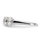 Oval Lab-Grown Diamond Five-Stone Anniversary Ring in 14K White Gold, 1mm (2 ct. tw.), Size 7 - Sophia Jewelers